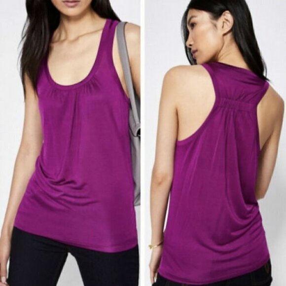 Ted Baker Skylon Black Mesh Racerback Tanks Top Semi Sheer - Picture 2 of 5